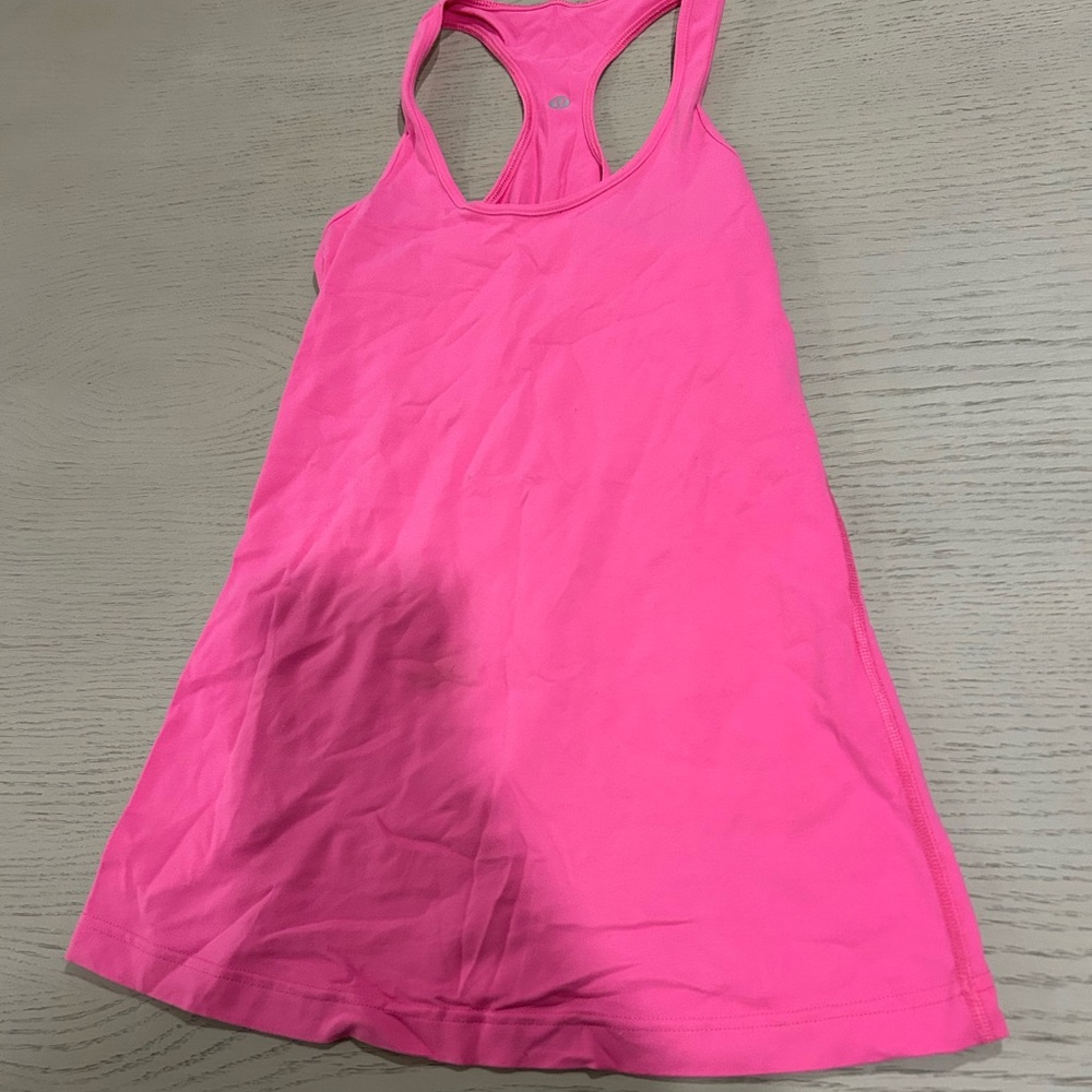 Lululemon Athletica Neon Pink Tank Top